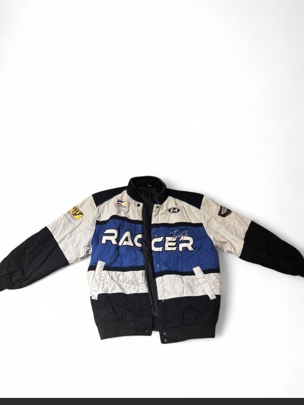 🏎️H&M Divided Blue Black Racing Motorsport Jacket